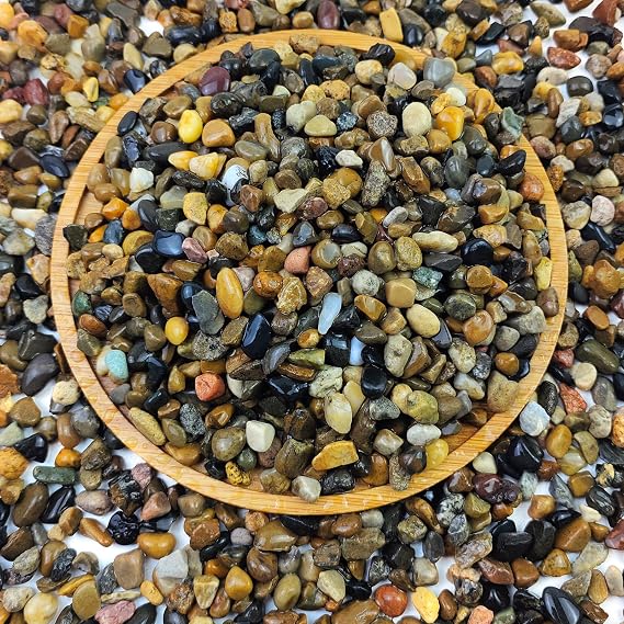 FANTIAN 2 lbs Aquarium Gravel, Fish Tank Gravel,4-8 mm Pea Gravel for Plant