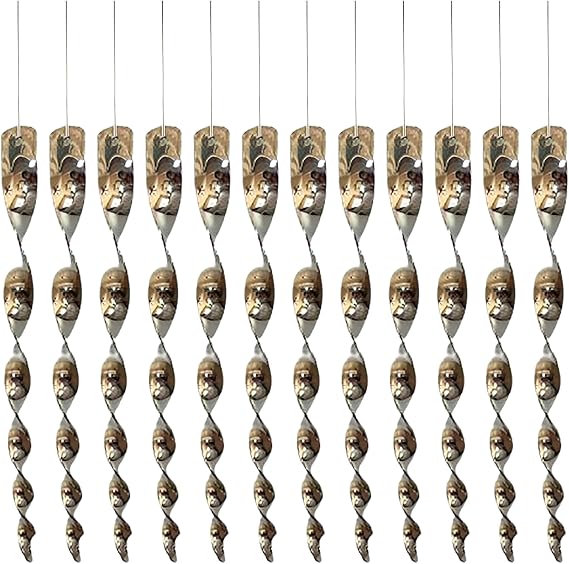 PESTEZE-USA Bird Scare Reflective Rods Bird Deterrent Outdoor Scare Device for Birds Pigeons (12 Pack Silver Rods)