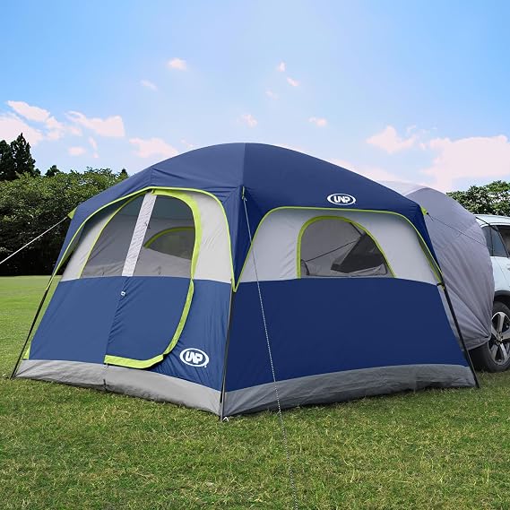 UNP SUV Tent Camping 6 Person SUV Tailgate Tent - Easy Setup with Rain Cover 3m x 2.9m x 2.9m (H) 2.9m x 2.9m 2 in 1 Autozelt Einfacher Aufbau mit Regenschutz Camping Zelt 3 m x 27 m x 2 m (H)