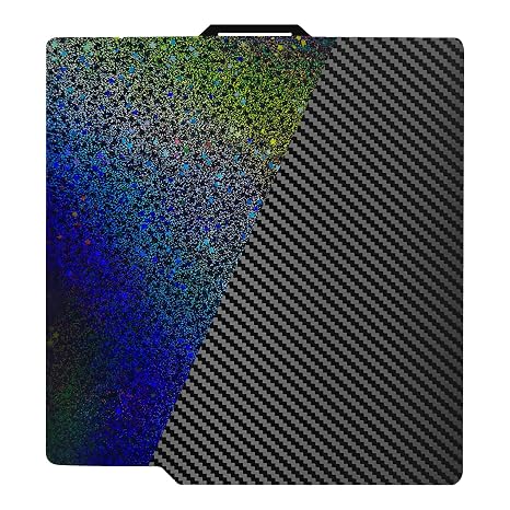 IdeaFormer 257x257mm Bambu Labs Build Plate Carbon Fiber PET+ Starry PEY Build Plate for Bambu Lab X1/P1P/P1S/X1C/A1 3D Printers, Plate Double Sides Spring Steel Flexible Platform