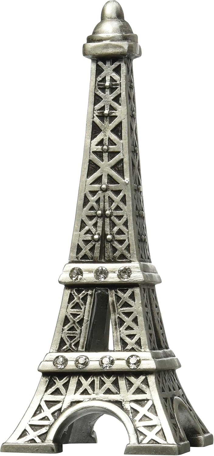 Fashioncraft Paris With Love Collection, Eiffel Tower CenterpieceCake Topper, One Size, Gray