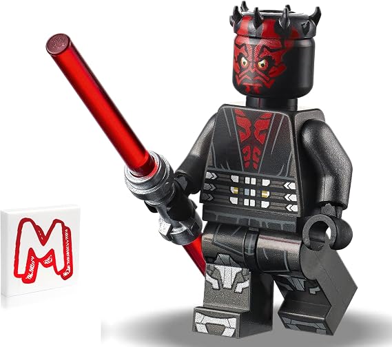 LEGO Star Wars The Clone Wars Minifigure - Darth Maul (Printed Legs with Silver Armor) with Dual Lightsaber
