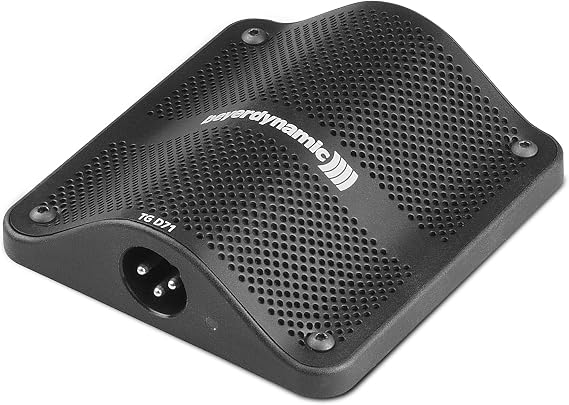beyerdynamic TG D71C Rugged Semi-Cardioid Condenser Boundary Microphone for Kick Drum, Bass Drums, Other Drums, Cajon, Percussion and Piano. Phantom Power, XLR Connector, Made in Germany, Black.