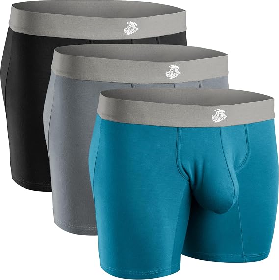 RM Real Men Men's Real Men Boxershorts Modal Pouch D 3er Pack Boxer Briefs (pack of 3)