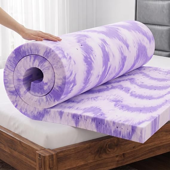 BedsPick Mattress Topper Twin XL - College Dorm 2 inch Gel Infused Memory Foam XL Twin Mattress Toppers,Soft Foam Pad Toppers for Pressure Relief,CertiPUR Certified,Twin XL Size