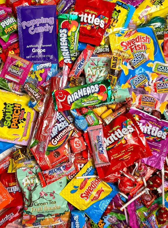 Ultimate Assorted Candy Party Mix - 5 LB Bag - Mega Variety Bulk Assortment - Individually Wrapped Candy - Queen Jax - Variety Pack