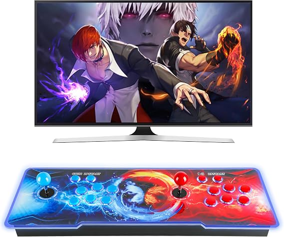 Pandoras Box Arcade Game Console 32000 Games Pre-Install,Retro Game Machine for TV PC Projector, Supports Up to 4 Players, Full HD Output,, Search, Save, Hide, Favorites List