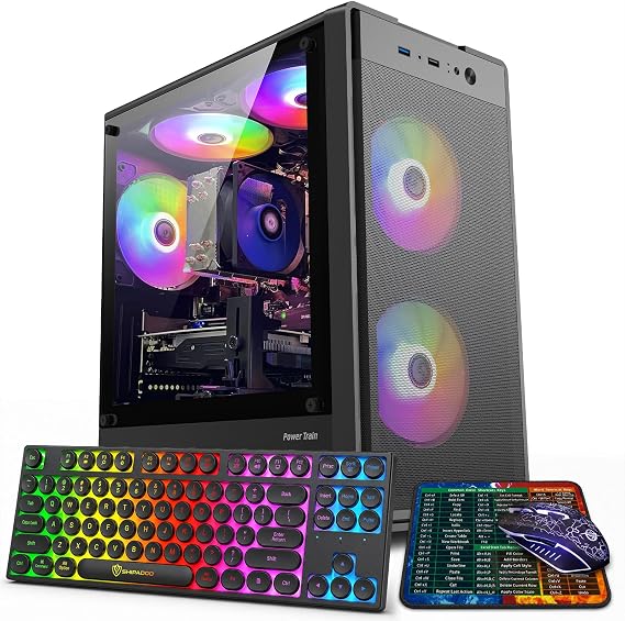 Prebuilt Gaming PC Desktop, Intel Core i5 up to 3.6GHz, R7 350 4G GDDR5
