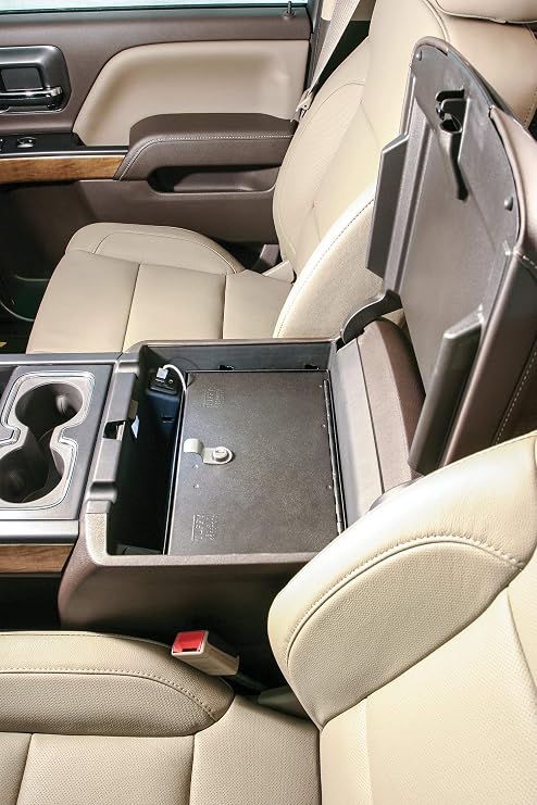 Tuffy Security Products Console Safe Keyed Lock Compatible with Silverado, Sierra, Tahoe, Suburban, Yukon & Yukon XL w/Fixed Floor Console (20142020)