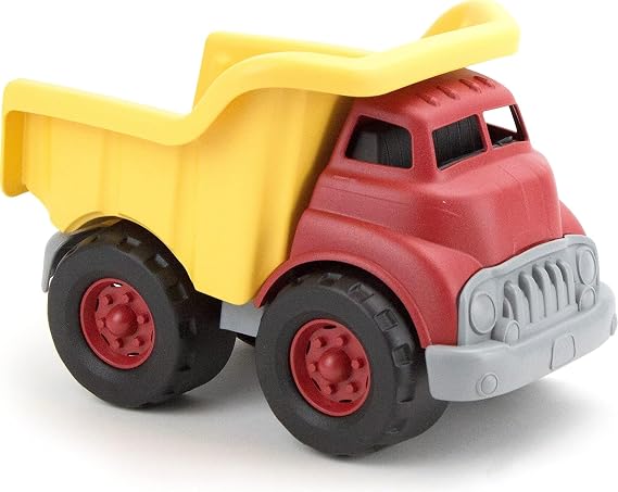 Green Toys Dump Truck in Yellow and Red - BPA Free, Phthalates Free Toys for Gross/Fine Motor Skill Development. Pretend Play , Red/Yellow
