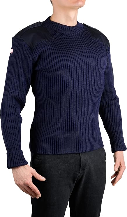 Flanders Fields British Commando Sweater - Pure Merino Wool Sweaters Woolly Pully Crew Neck