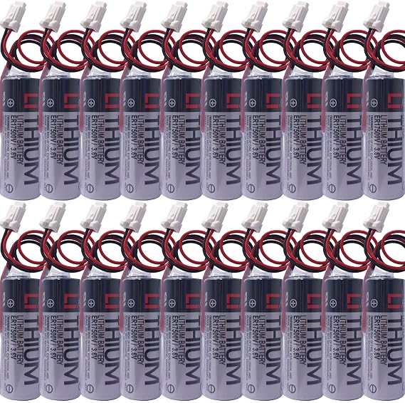 20-Pack ER17500V/3.6V Battery Use for Yaskawa Robot YRC1000 GP Body Battery HW1483880-A