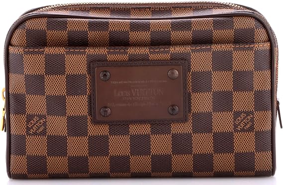 Pre-Loved Brooklyn Bum Bag Damier, Brown