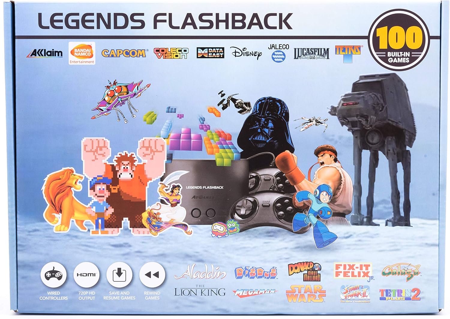 AtGames Legends Flashback. HDMI Game Console with 100 Games Built-in