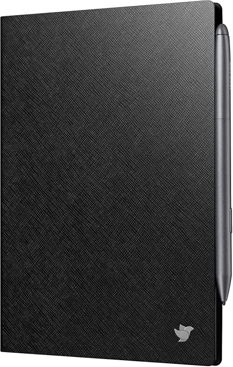 iFLYTEK AINOTE Air2 Black Protective Folio Case for Note-Taking Tablet 8.2", Premium PU Leather, Slim& Lightweight, Durable Cover with a Pen Clip for E-Ink Writing Tablet, Water and Dustproof,