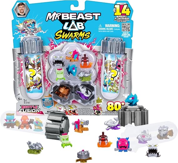 MrBeast Lab Swarms Battle Fusion Series Mega Lab Pack, 14 Beasts
