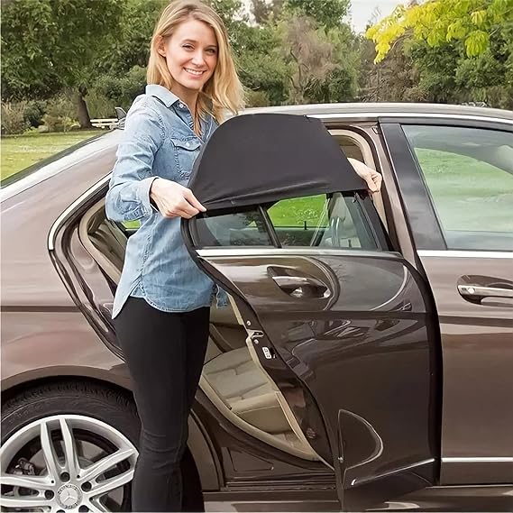 BYENS Auto Sunshade Curtain Car Side Window Curtain Preventive Solar Fly Screen Back Seat Cover Protector For In-Car Sunshade