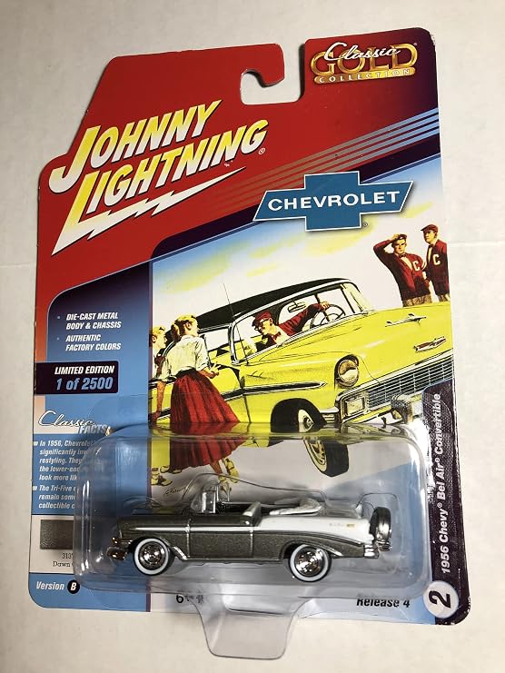 Johnny Lightning JLCG018 Classic Gold VER B 1934 Car Coupe Blue n Pearl