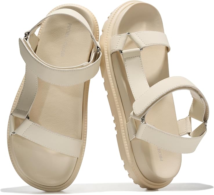 Project Cloud Sandals for Women Adjustable Straps Plush Insole Sandals