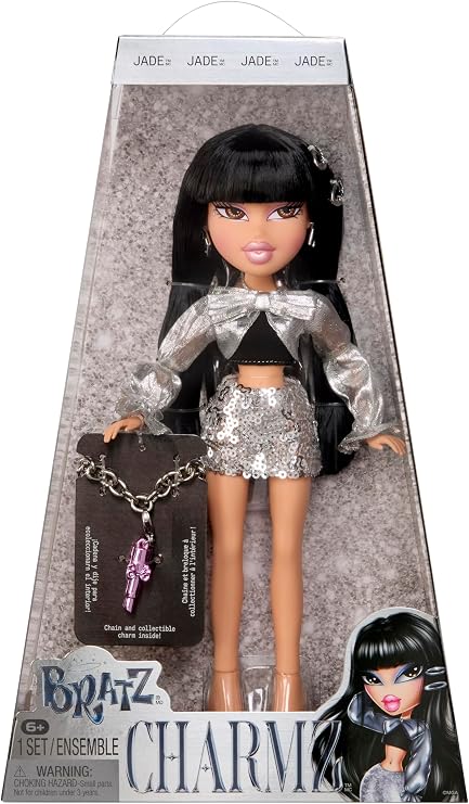 Bratz Charmz Jade Fashion Doll with Collectible Charm Bracelet