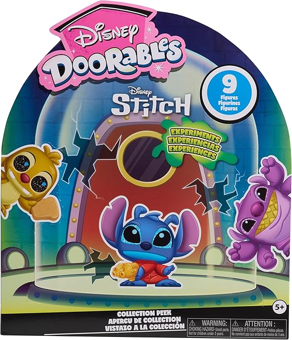 Disney Doorables Stitch Experiments Collection Peek | Kids Toys for Ages 5 Up