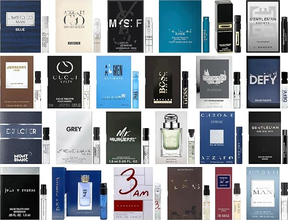 JRoBeauty Cologne High End Designer Fragrance Sampler Set for Men - (Pack of 9 Sample Vials)