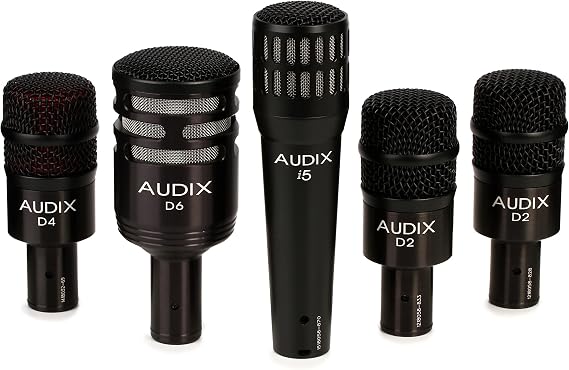 AUDIX DP5A 5-Piece Drum Microphone Package for Live Sound and Recording