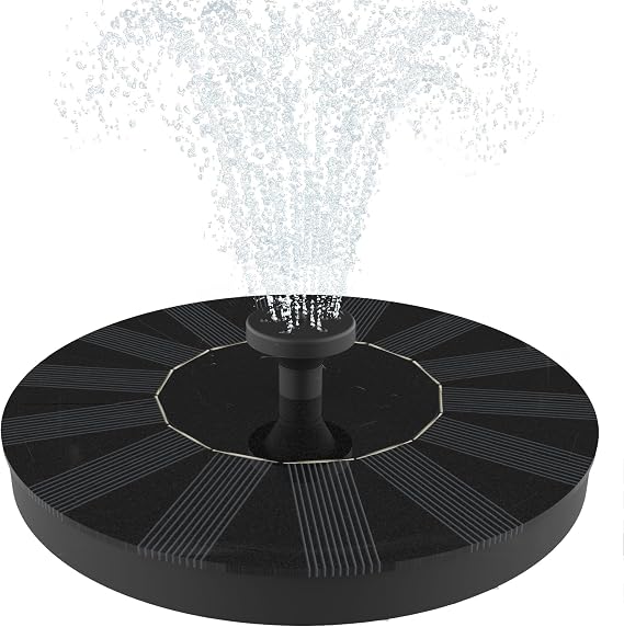 Solar Fountain, Solatec Solar Powered Bird Bath Fountain Pump 1.3W Solar Panel Kit Water Pump,Outdoor Watering Submersible Pump for Pond, Pool, Garden, Fish Tank, Aquarium