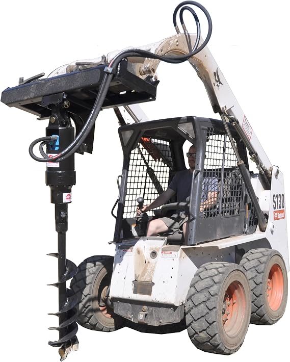 Tool-Tuff Earth Ogre 420 Hydraulic Post Hole Digger for Skid Steer Tractors (Auger Combo Options) (No Auger Combo) ...