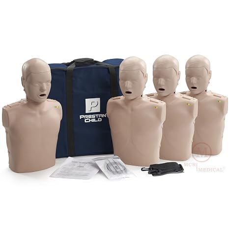 PRESTAN CPR Training Manikin, 4 Child, Medium Tone