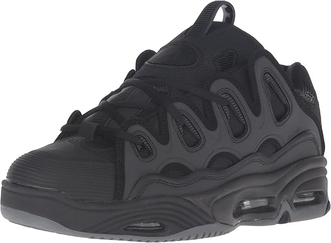 Osiris Men's D3 2001 - Black/White/Silver Medium Trainers