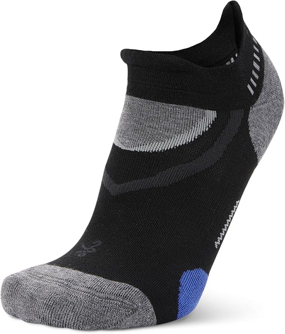 Balega Ultraglide Cushioned Performance No Show Athletic Running Socks for Men and Women (1 Pair) - Ergonomic Fit, Moisture-Wicking, Breathable, Seamless Toe