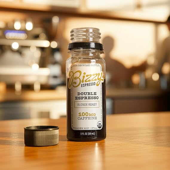 Bizzy Double Espresso Shots, Organic Blonde Roast, 2 fl oz