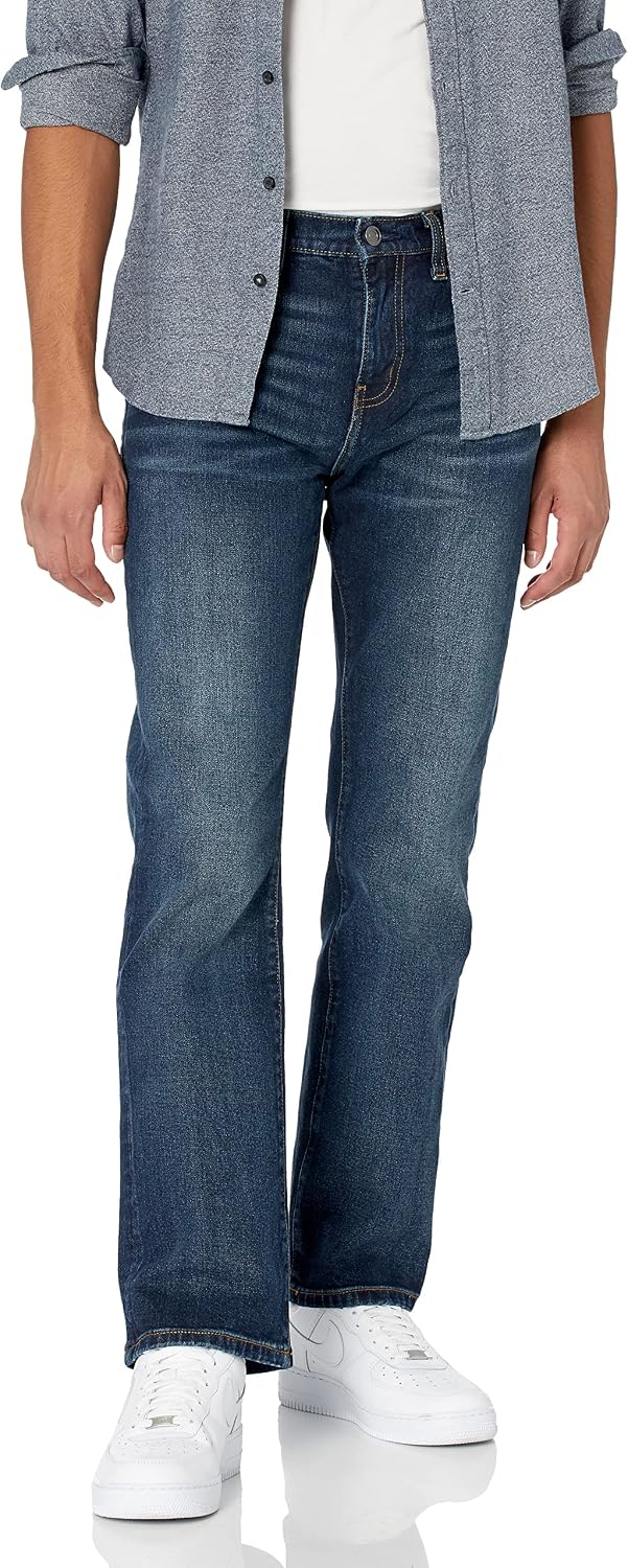 Amazon Essentials Men's Straight-Fit Bootcut Jeans - Discontinued Colours