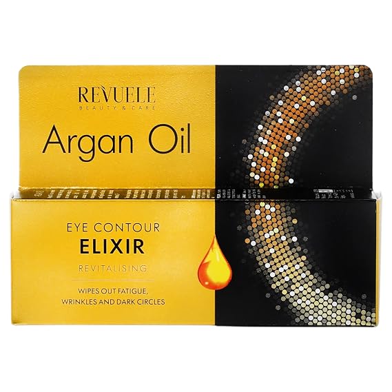 REVUELE ARGAN OIL Eye Contour Elixir Revitalizing Wipes out fatigue, wrinkles & dark circles, 25ml