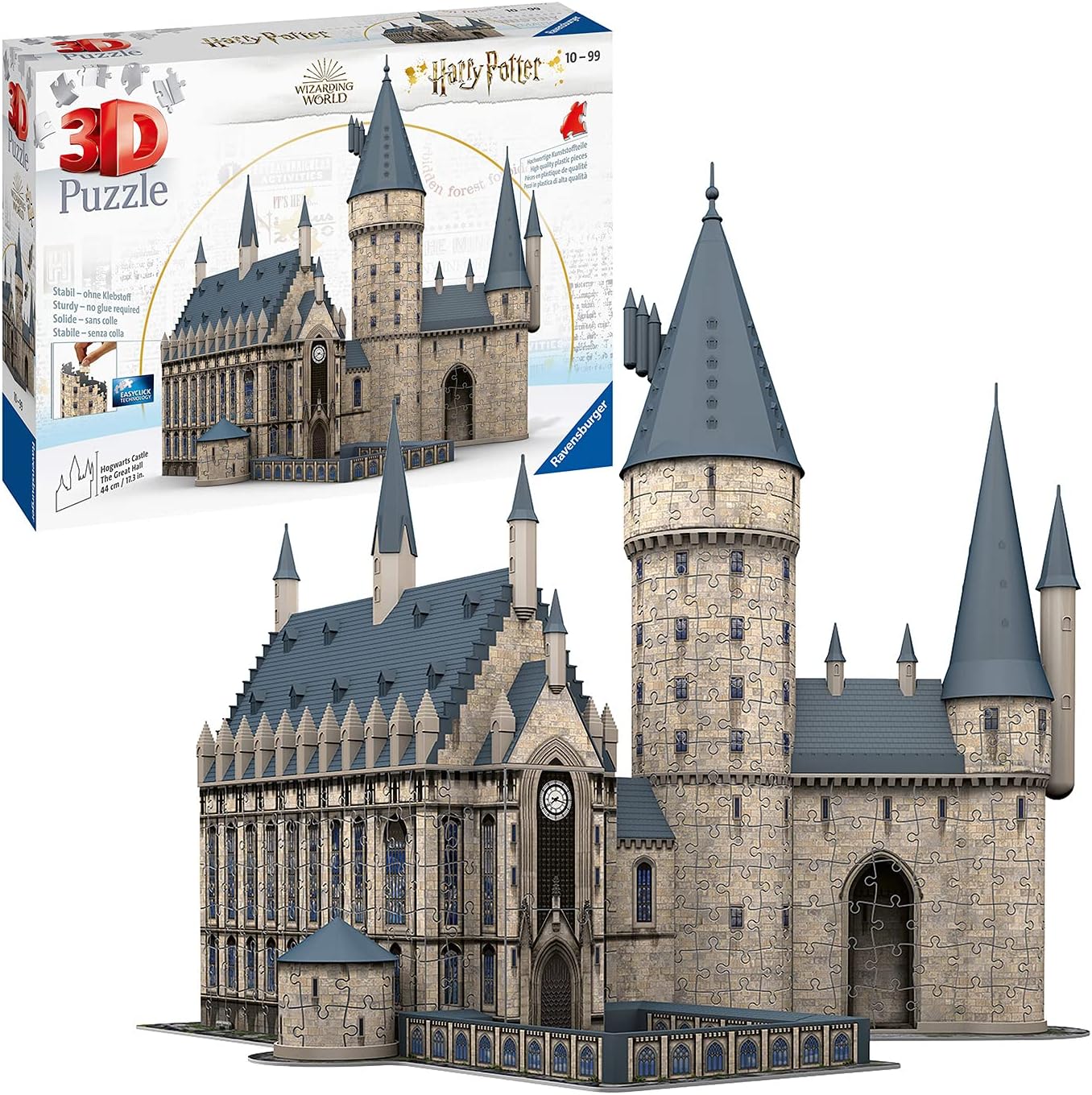 Ravensburger Harry Potter Gifts - Hogwarts Castle 3D Jigsaw Puzzles for Adults & Kids Age 10 Years Up - 540 Pieces + Accessories - No Glue Required