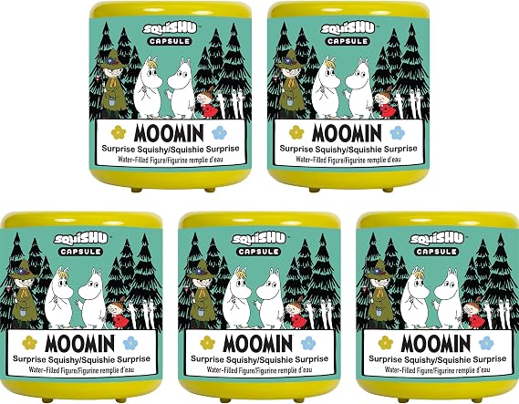 Hamee SquiSHU Capsule Moomin Series 1 Water Filled Squishy Toy - 5 Pc.