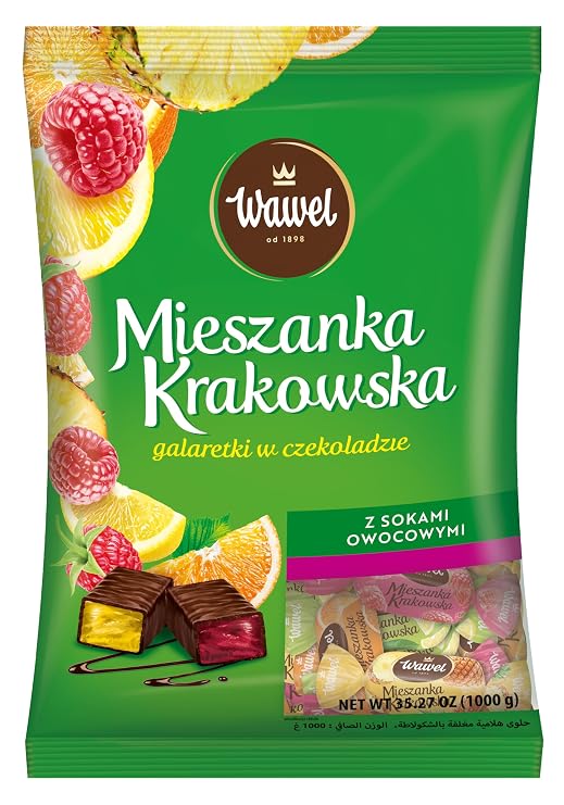 Wawel Mieszanka Krakowska Chocolate Coated Jelly Sweets (1000g)