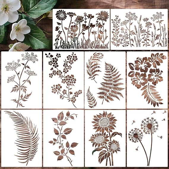 Large Flower Stencil 14inch Flower Stencils for Painting