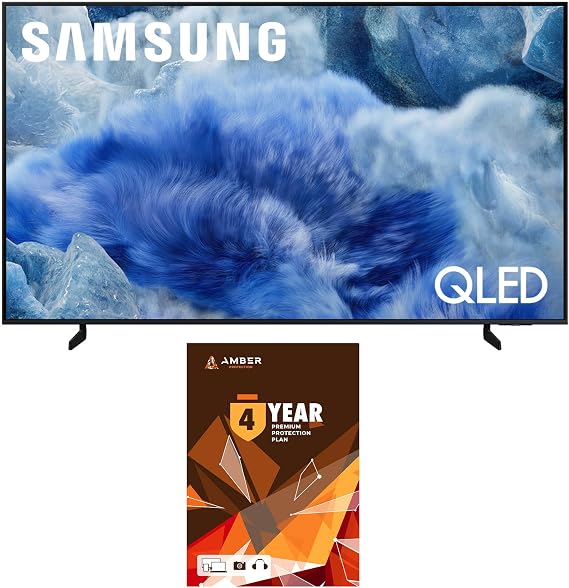 Samsung QN85Q8FAAFXZA 85 Inch Class QLED Q8F 4K Vision AI Smart TV with 4 Year Amber Protection Plan (2025)