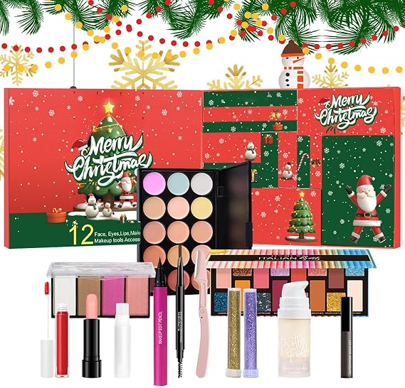 Christmas Countdown Calendar Makeup 12 Day