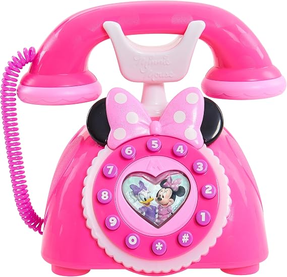 Minnie's Happy Helpers Rotary Phone, Styles May Vary, Officially Licensed Kids Toys for Ages 3 Up by Just Play