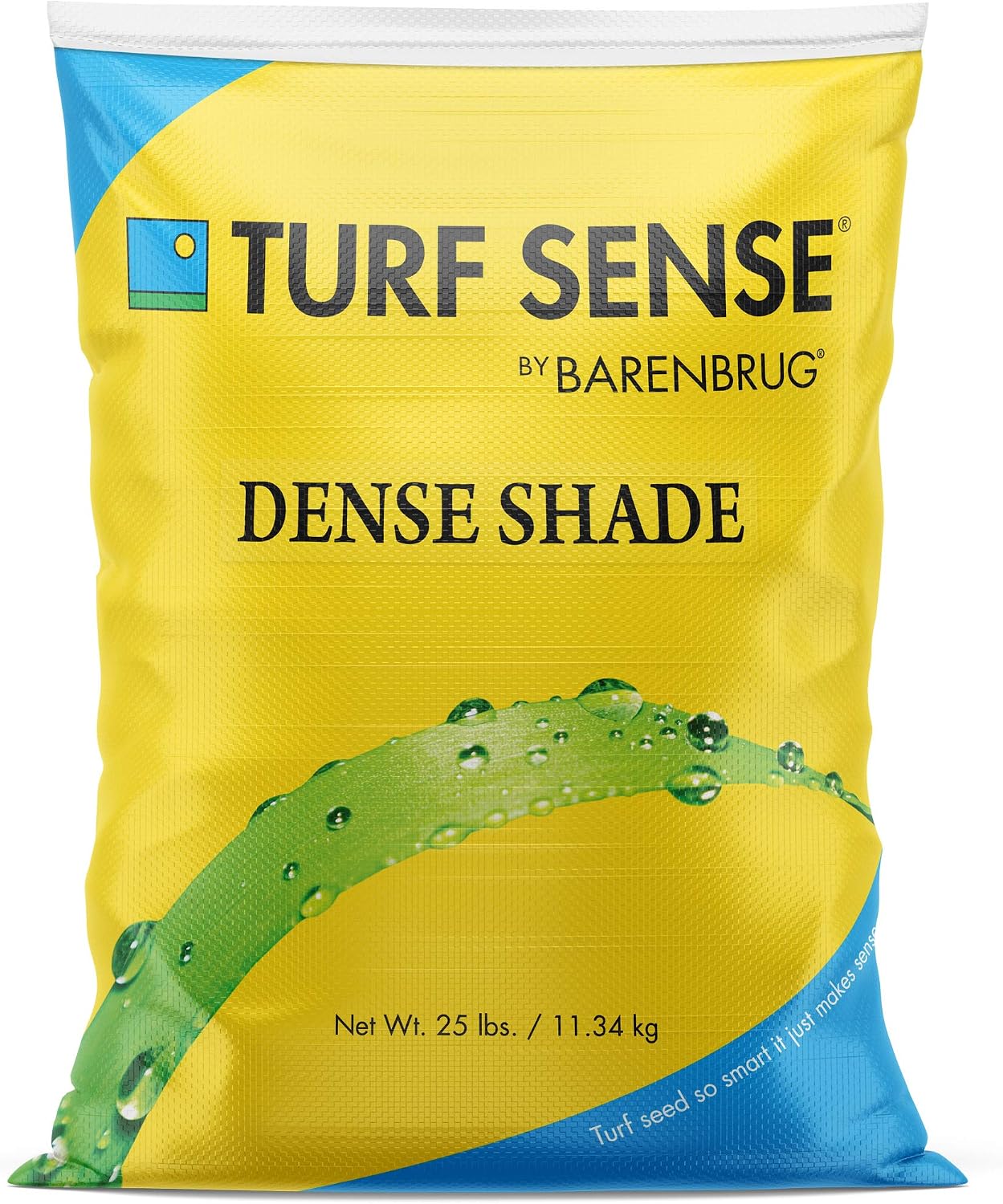 Barenbrug 25621 Turf Sense Grass Seed Grows in Areas of Sun and Dense Shade, 5 LB Bag
