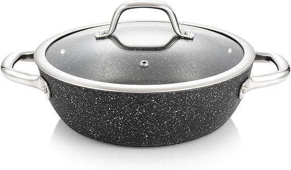 Tescoma President Stone Frying Pan with Lid, 24 cm