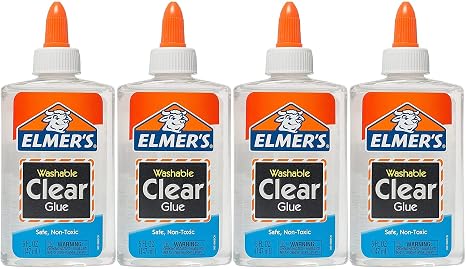 Elmer's Washable Clear Glue, 9 Ounce Bottle (Pack of 4)