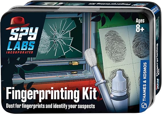 Spy Labs Inc: Fingerprinting Kit by Thames & Kosmos | Identify, Collect, Analyze Fingerprint Evidence | Essential Tools and Tricks of the Trade from The Detective Gear Experts for Young Investigators