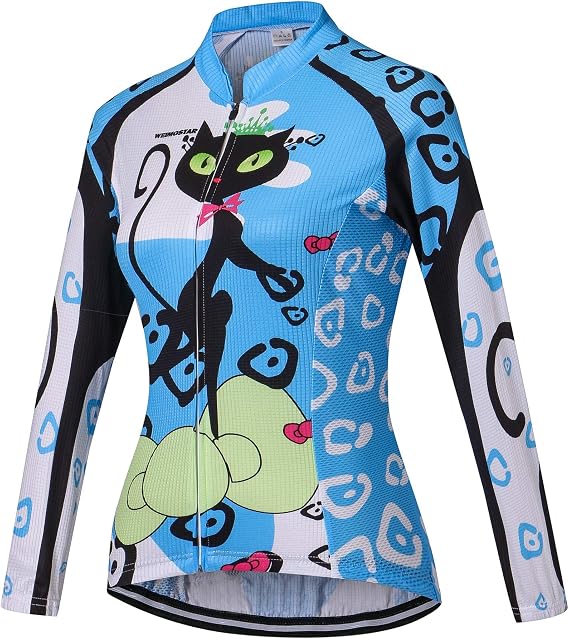 Women Cycling Jersey Long Sleeve Bike Jacket Biking Shirt Bicycle Clothing