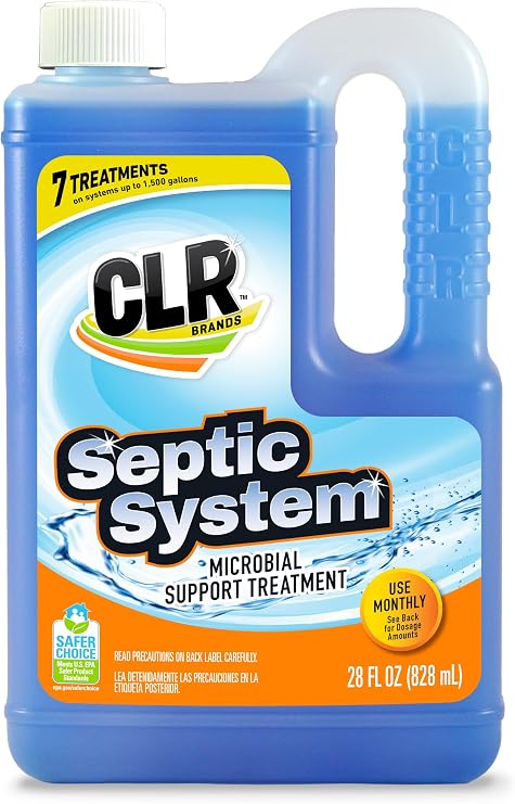 CLR Healthy Septic System, Microbial Support Treatment, 28 Ounce Bottle