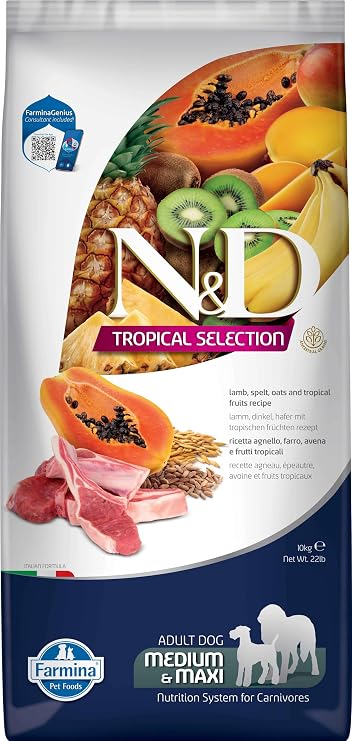 N&D Dog Tropical Selection Lamb Adult Med/Max 10 Kg Köpek Maması