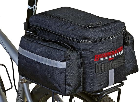 Mesa Large Insulated Bike Rack Trunk Bag, Rear Bicycle Cooler Cargo Storage with Padded Interior, Reflective Trim, Water Resistant Construction for Cycling Commuter Touring Ebike